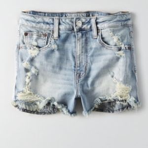AEO DENIM X VINTAGE HI-RISE FESTIVAL SHORT